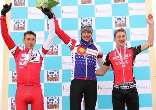 Junior 17-18 podium (l - r) Ian McPherson 3rd, Maxx Chance 1st, Garrett Gerchar 2nd