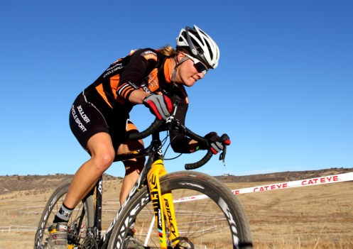 Kristin Weber finished 3rd at Castle Cross