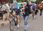 Tyler Farrar on his way to the podium in Telluride, 2012 USA Pro Challenge