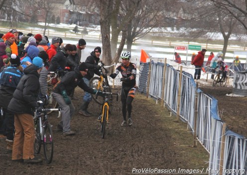 One of Russell Stevenson's eight bike changes at 2013 'cross nationals