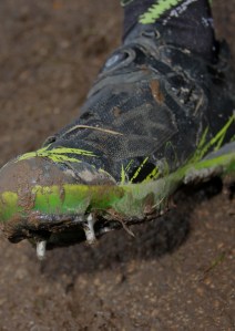 Yannick Eckmann's shoe spikes