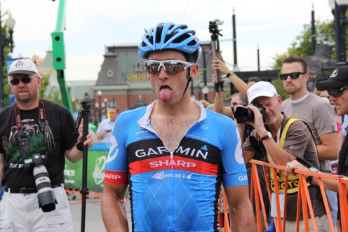 Nathan Haas after the finish of Stage 4 of the Tour of Utah in Salt Lake City