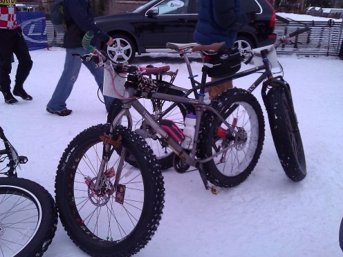 Snow bikes at the 2012 Winter Mountain Games in Vail