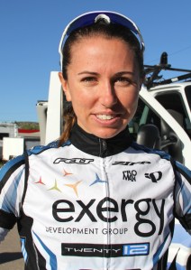 Jackie Crowell at the 2012 Tour of the Gila. Crowell won the Delray Beach Twilight Criterium this year.