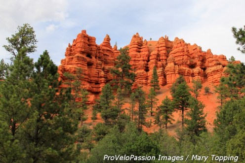 Red Canyon scenery along the 2013 Tour of Utah's Stage 2