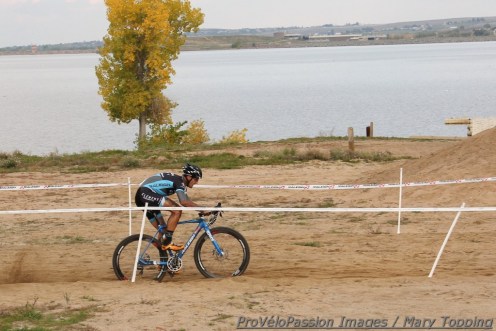 Ben Berden in the sandpit by the Boulder Reservoir