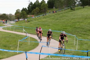 Lower section of the Flatirons hillside grass and pavement course