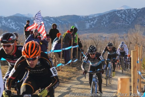 Allen Krughoff slotted in behind Ryan Trebon and Danny Summerhill after the start