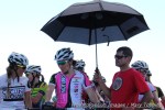 Jenny Smith enjoys luxury treatment at the Beti Bike Bash pro/open race start&nbsp;line
