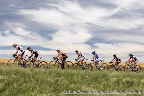 Deer Trail women's elite race early leaders with a tailwind  out of the south