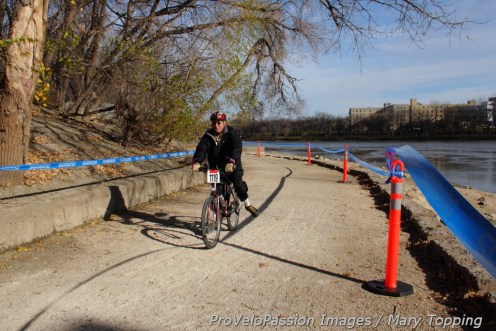 Contestant in the University race approaching the "Abyss"