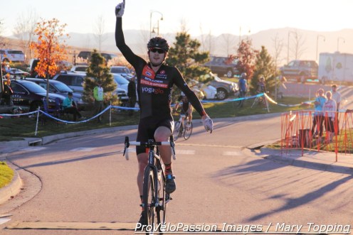 Chris Baddick wins Sienna Lake on an unusually warm day for early November in Colorado