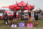 Feedback Cup men’s elite podium (l – r): Taylor Carrington 5th, Tim Allen 3rd, Brady Kappius 1st, Spencer Powlison 2nd, Bryan Alders&nbsp;4th