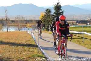 Spencer Powlison drives the leading group