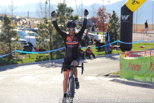 Kristin Weber's family watched her win at Sienna Lake