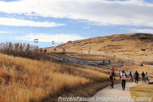 The long run-up on Rhyolite Park course pitches up more at the top