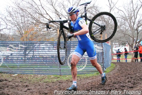 Georgia Gould looked super powerful and moved up to finish fourth