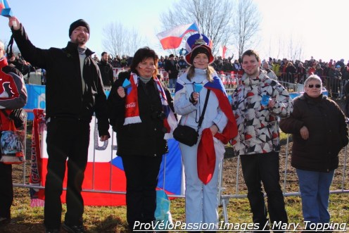 Cowbells and spinning rattlers created tunnels of noise on course