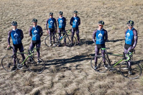 Four U23 athletes race for the COGA elite team. Three mentors assist and race with them. (photo by ___)