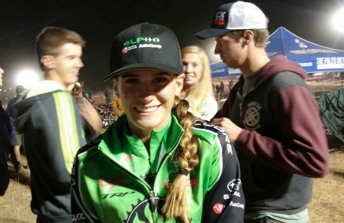 2015 Cross of the North Friday women's open solo winner, Katie Clouse