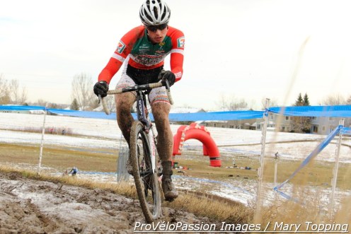 Denzel Stephenson rides well in the mud