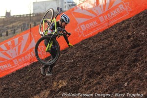 Melissa Barker scales Bonk Breaker Hill